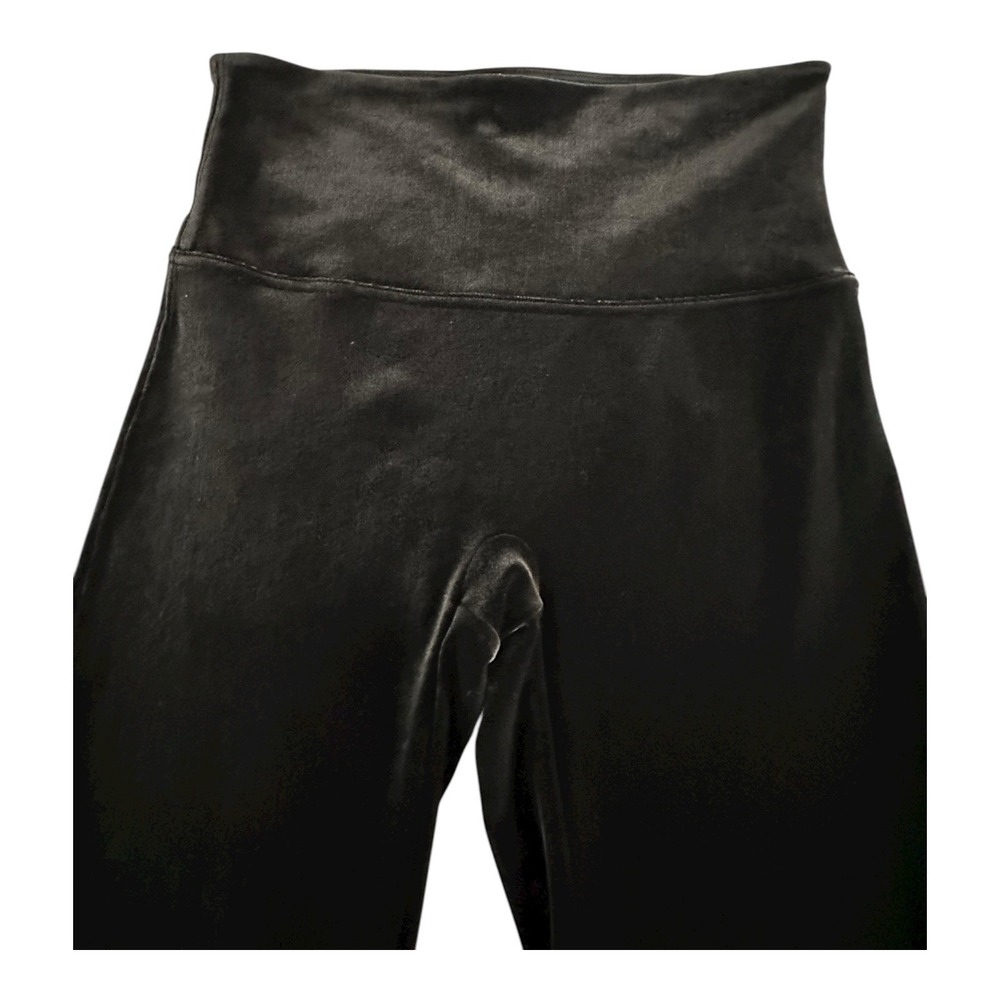 Spanx Legging Ankle Pants‎ Womens Large Black Velour Skinny Pull On 26x28 - Picture 2 of 13